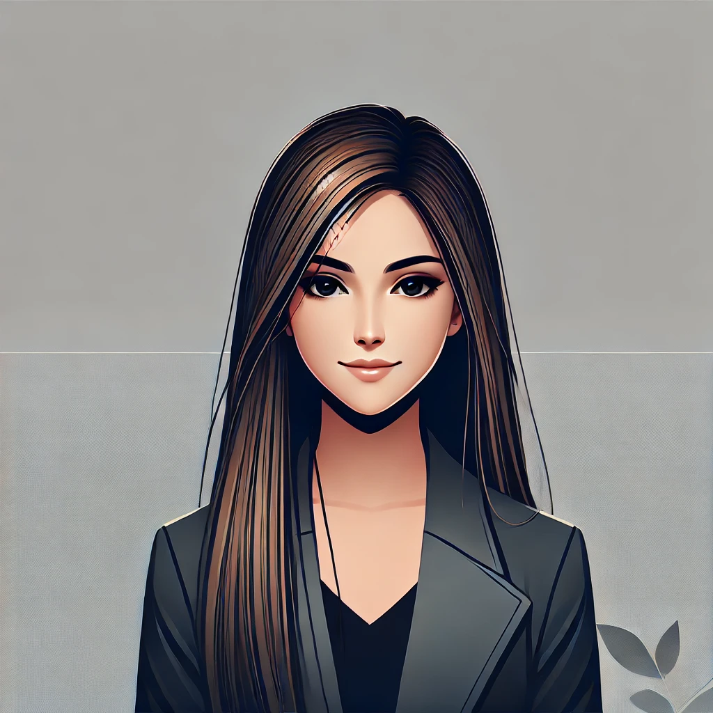 Stylish digital avatar of a confident woman, Duo Desire highlights beauty and elegance.